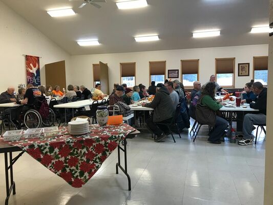 Photos of the Community Thanksgiving Dinner hosted by Evangelical Covenant Church of Baudette submitted by Doug Mason.