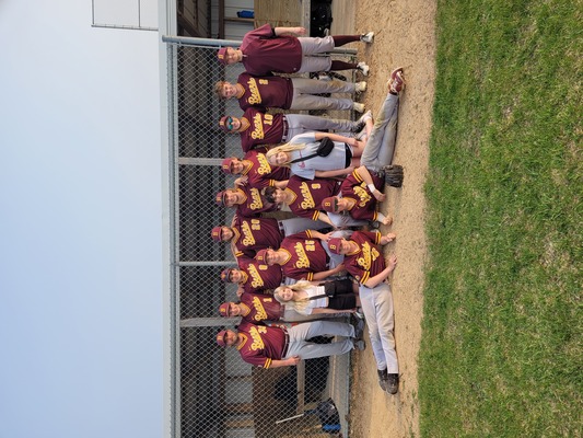 The Lake of the Woods Baseball team posed for a team photo after their 13-3 win over Walker Hackensack Ackley on May 16. That win brought their record to 12 wins-1 loss. photo submitted

Back row: Coach Brouse, Ronan Ivall, Cale Zemke, Waylon Johnson, Cole Cook  Landen Maki, Wyatt Shaw, Charlie Eck and Coach Frericks.
Middle row: Manager Kenna Sinnighe, Zach Brouse, Ken Meikle, Manager Ava Davidson 
Bottom row: Grady Ivall, Brady Olson