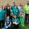 LakeWood Health and Care Center staff “Go Green” to Promote Mental Health Awareness. Photo submitted by LakeWood