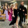 Prom goers gather at LakeWood Care Center to walk through the halls and share some of the evening’s excitement with the residents. Photos by Shawna Wendler